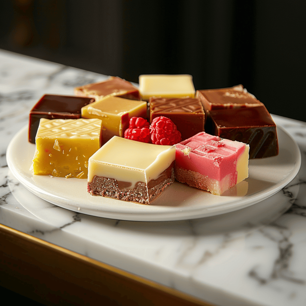 1.5" square BARS $24 Lemon Toffee white chocolate raspberry
