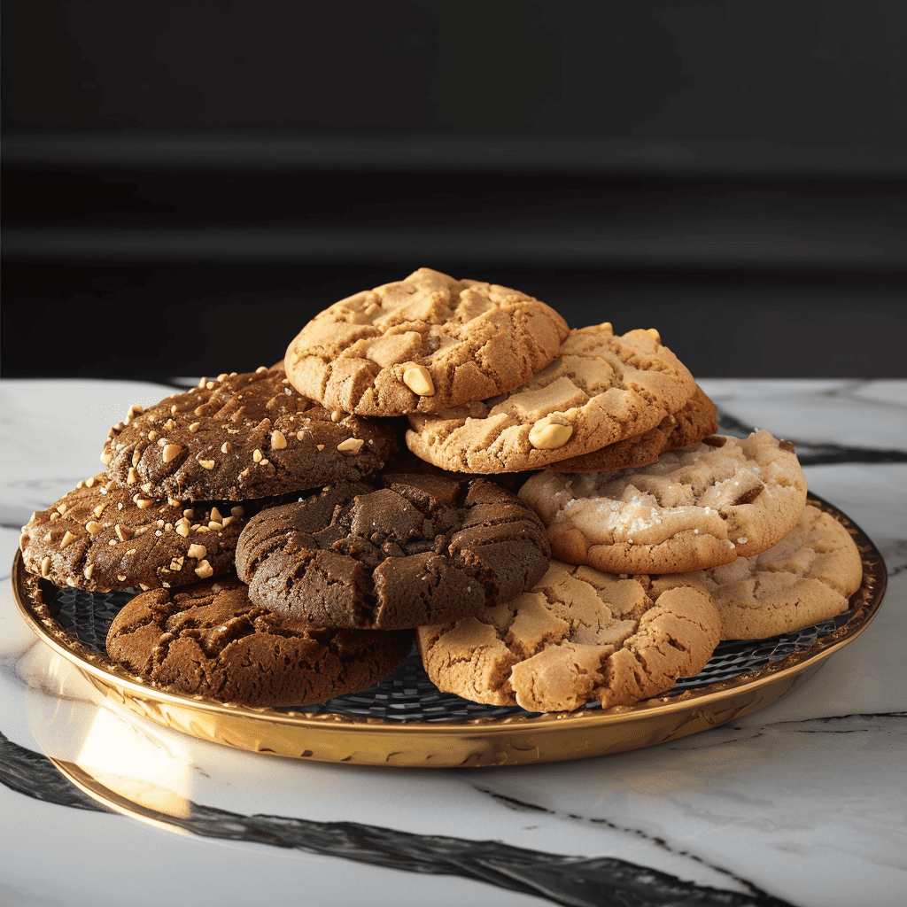 3" DROP COOKIES $40/dz Chocolate Chip Cookie butter Pistachio white chocolate Snikerdoodle Oatmeal Raisin Red Velvet Coconut